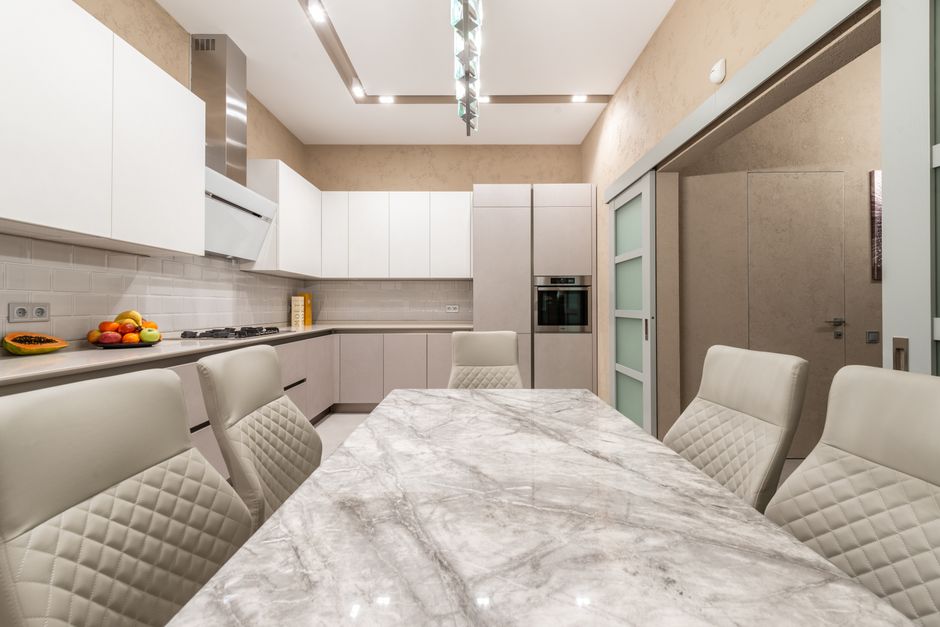 Modern luxury custom kitchen layout